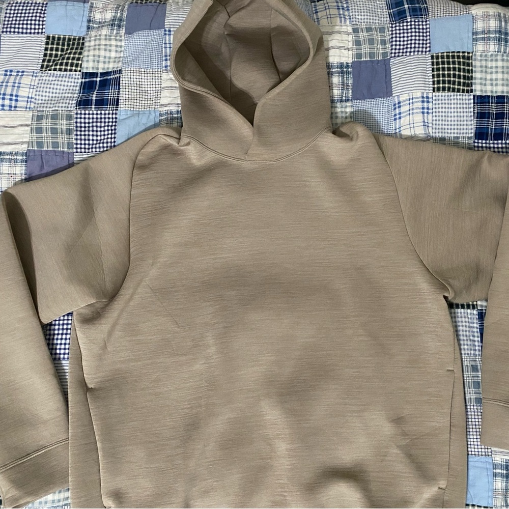 Men’s Beige Uniqlo Dry Tech Hoodie - Size L